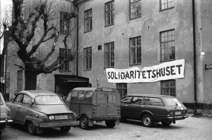 Solidaritetshuset 1980 foto: Kjell Johansson
